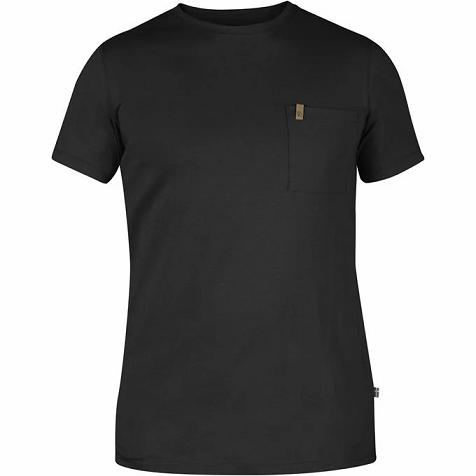 Fjallraven Övik T-Shirt Black Singapore For Men (SG-160716)